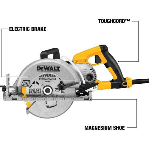  DEWALT 7-1/4-Inch Circular Saw, 15-Amp, Worm Drive (DWS535B)