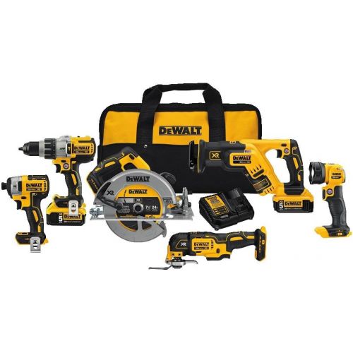  DEWALT 20V MAX XR Brushless Combo Kit, Premium 6-Tool (DCK694P2)