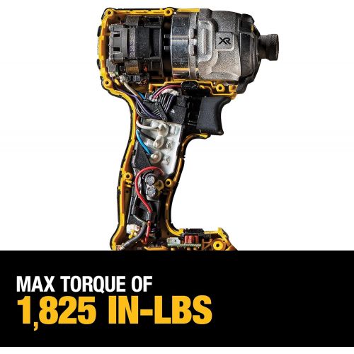  DEWALT 20V MAX XR Impact Driver Kit, Brushless, 3-Speed, 1/4-Inch, 4.0-Ah (DCF887M2)