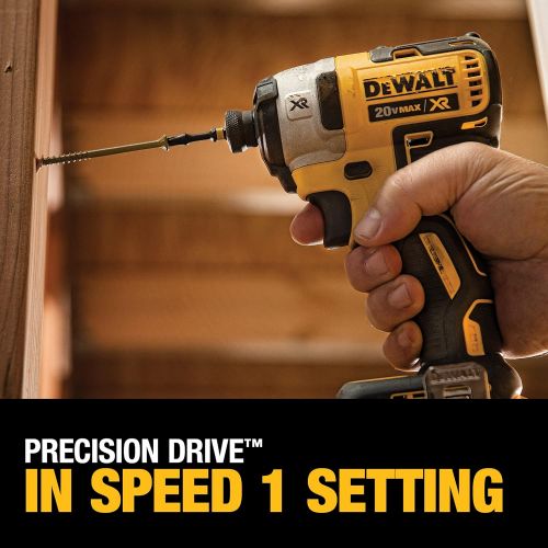  DEWALT 20V MAX XR Impact Driver Kit, Brushless, 3-Speed, 1/4-Inch, 4.0-Ah (DCF887M2)