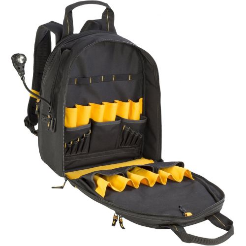  DEWALT DGCL33 33-Pocket Lighted USB Charging Tool Backpack