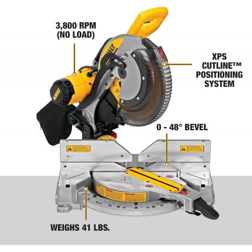  DEWALT DWS716XPS 15-Amp 12 Double Bevel Compound Miter Saw with Xps Cutline