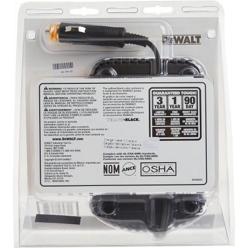  DEWALT 12V/20V MAX Car Battery Charger (DCB119)