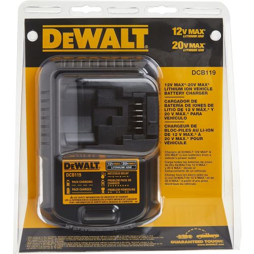  DEWALT 12V/20V MAX Car Battery Charger (DCB119)