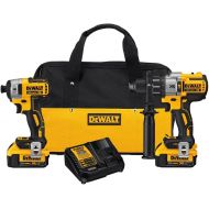 DEWALT 20V MAX XR Brushless Impact Driver and Hammer Drill Combo Kit, Premium 4.0Ah (DCK299M2)