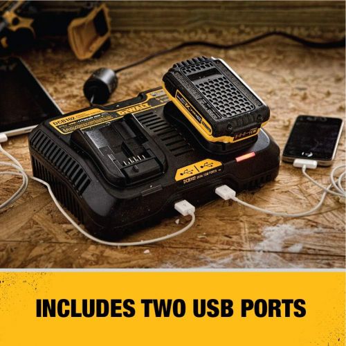  DEWALT 12/20V MAX Charging Station/Dual Charger for Jobsite (DCB102)