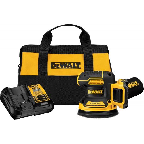  DEWALT 20V MAX Random Orbit Sander, 5-Inch, Cordless Kit (DCW210D1)