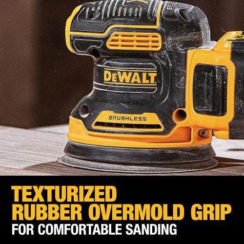  DEWALT 20V MAX Random Orbit Sander, 5-Inch, Cordless Kit (DCW210D1)