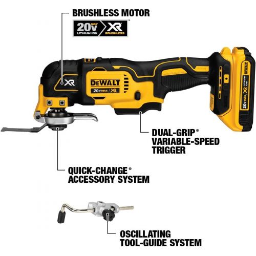  DEWALT 20V MAX XR Brushless Combo Kit, Compact 6-Tool (DCK684D2)