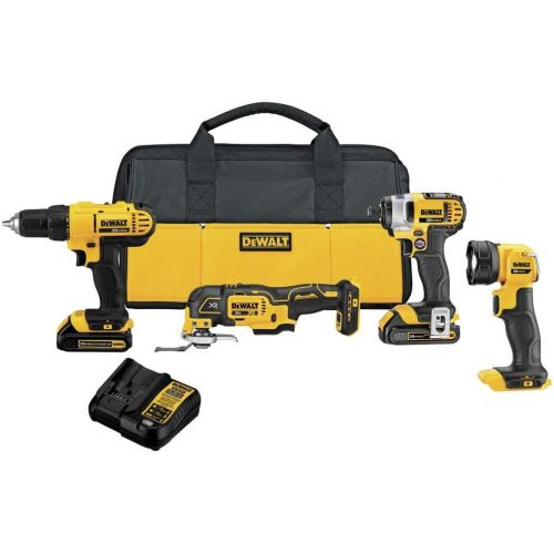  DEWALT DCK444C2 20V MAX Cordless 4-Tool Combo Kit