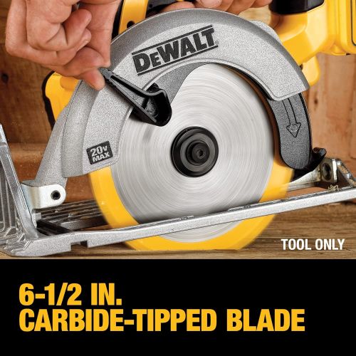  DEWALT 6-1/2-Inch 20V Max Circular Saw, Tool Only (DCS391B)