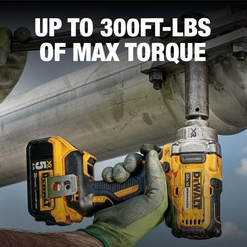  DEWALT 20V MAX XR Cordless Impact Wrench with Hog Ring Anvil, 1/2-Inch, Tool Only (DCF894HB)