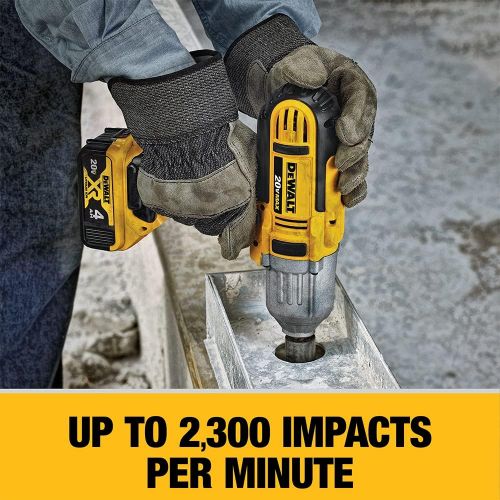  DEWALT 20V MAX Impact Wrench Kit, High Torque, Detent Pin Anvil, 1/2-Inch (DCF889M2)