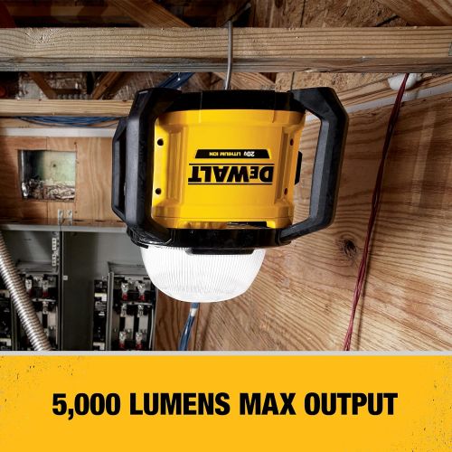  DEWALT 20V MAX LED Work Light, Tool Only (DCL074)