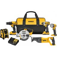 DEWALT 20V MAX Combo Kit, Compact 6-Tool (DCK620D2)