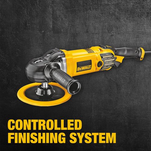  DEWALT Buffer/Polisher, Variable Speed, Soft Start, 7-Inch/9-Inch (DWP849X)