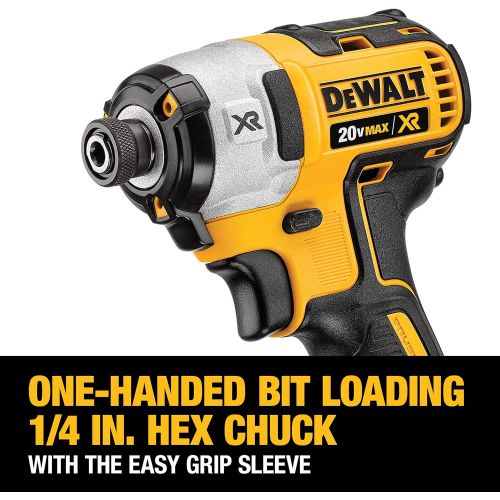  DEWALT 20V MAX XR Impact Driver Kit, Brushless, 3-Speed, 1/4-Inch, Tool Only (DCF887B)