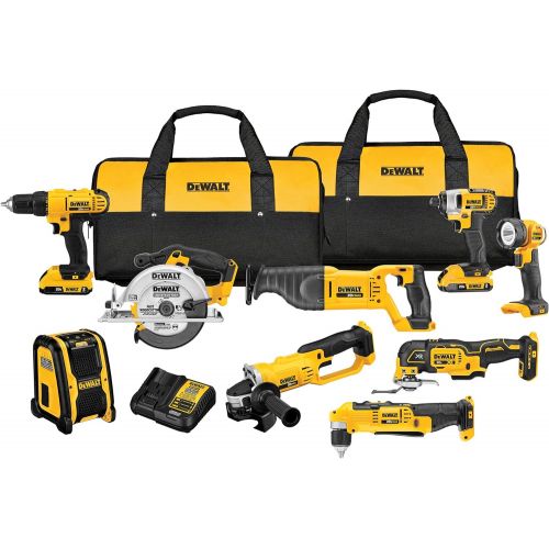  DEWALT 20V (DCK940D2) Max Cordless Drill Combo Kit, 9-Tool