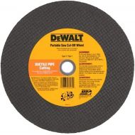 DEWALT DW8031 14-Inch by 5/32-Inch A24/C24P Abrasive Ductile Pipe Cutting Wheel
