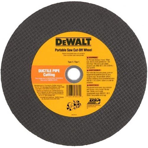  DEWALT DW8031 14-Inch by 5/32-Inch A24/C24P Abrasive Ductile Pipe Cutting Wheel