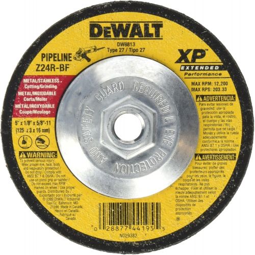  DEWALT DW8813 5-Inch by 1/8-Inch by 5/8-Inch-11 XP Grinding Wheel