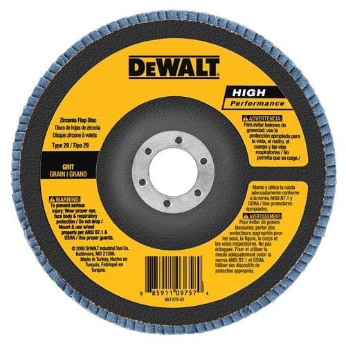  DEWALT DW8380 6-Inch X 7/8-Inch 40G Type 29 Hp Flap Disc