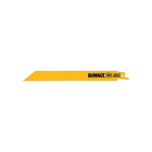  DeWalt DW4809 9 14 TPI Straight Back Bi-Metal Reciprocating Saw Blade (5-pack)