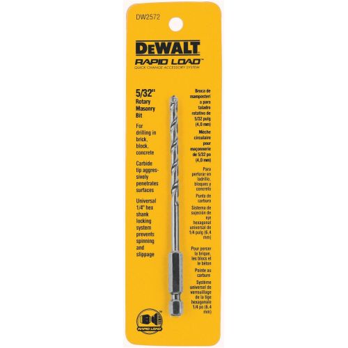  DEWALT DW2572 5/32-Inch Rotary Masonry Bit