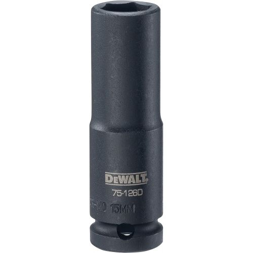  DEWALT DWMT75126OSP 6 Point 1/2 Drive Deep Impact Socket 15MM