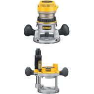 DEWALT DW616 1-3/4-Horsepower Fixed Base Router with DW6182 Plunge Base