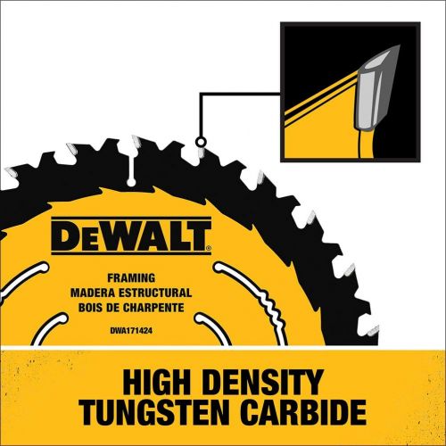  DEWALT DWA1714242 7-1/4-Inch 24-Tooth Circular Saw Blade, 2-Pack