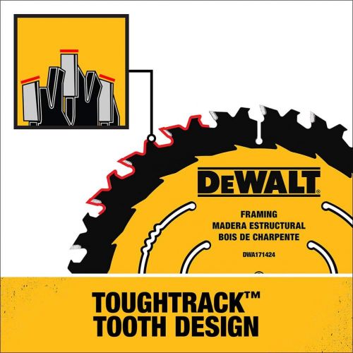  DEWALT DWA1714242 7-1/4-Inch 24-Tooth Circular Saw Blade, 2-Pack