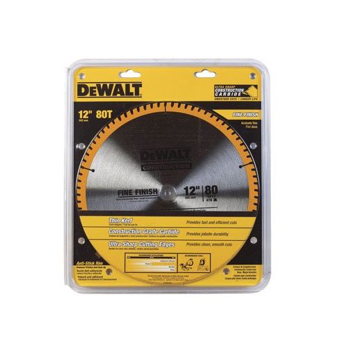  Dewalt DW3128 12 80T Fine Finish Circular Saw Blade