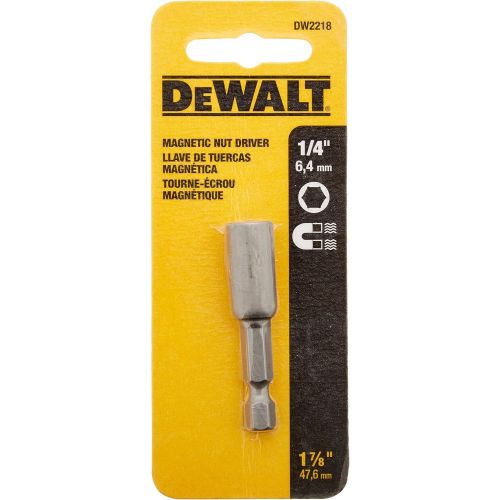  DEWALT DW2218 1/4-Inch by 1-7/8-Inch Magnetic Socket Driver,Silver