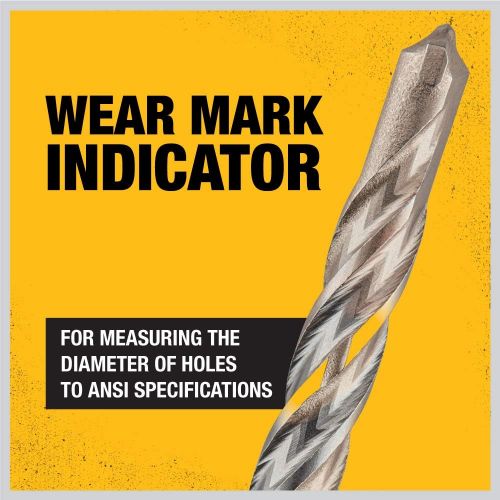  DEWALT DW5417 1/4-by-4-by-6-Inch Rock Carbide SDS Plus Hammer Bit