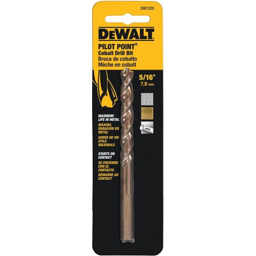  DEWALT DW1220 5/16-Inch Cobalt Split Point Twist Drill Bit
