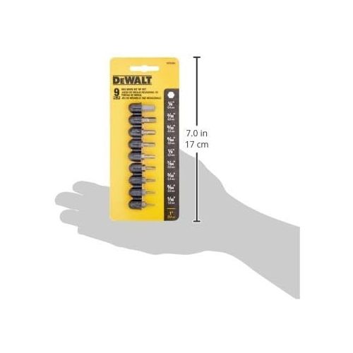  DEWALT DW2068 Hex Insert Bit Set, 9-Piece per Pack, Sold as 3 Pack, 27-Piece Total