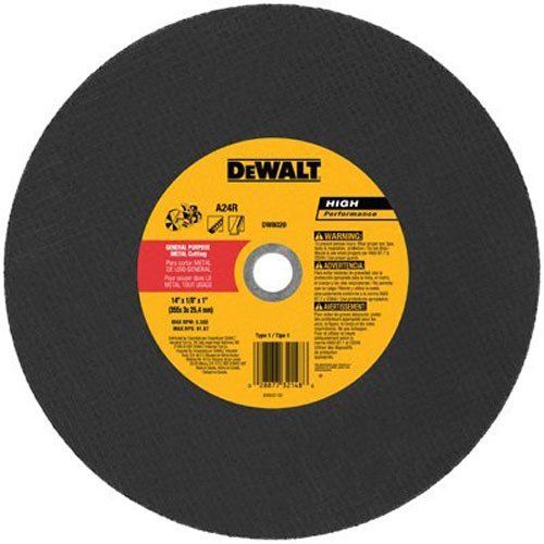  DEWALT High Speed Wheels - 14x1/8x1 metal portable saw cut off wheel [Set of 10]