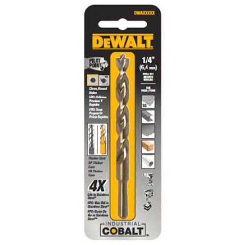  DEWALT DW1228 7/16-Inch Cobalt 3/8-Inch Reduced Shank Split Point Twist Drill Bit