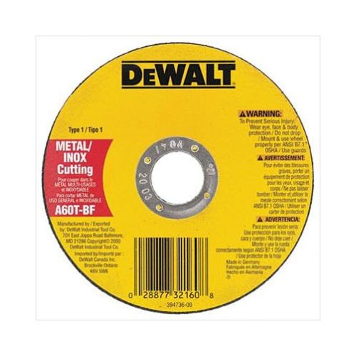  DeWalt DW8065 Metal & Stainless Cutting Wheel, 8700 RPM, .045 Thick, 7 Diameter - Lot of 25