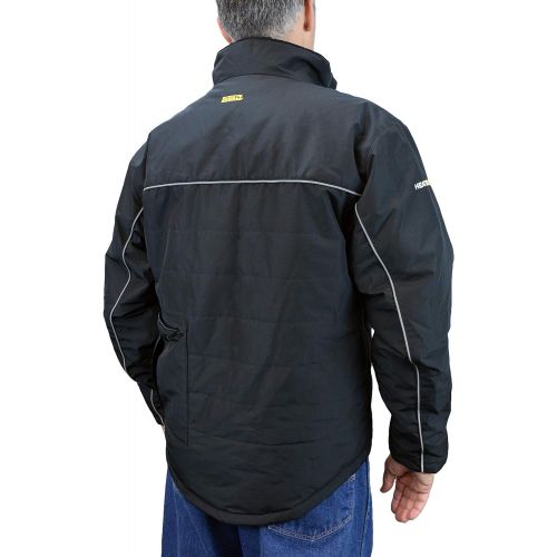  DEWALT DCHJ075B-2X Heated Quilted Soft Shell Jacket, 2X, Black