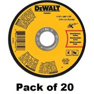 Dewalt DWA8051 4-1/2 x 7/8 x .045 Metal Thin Cut Off Wheels - Quantity 20