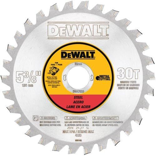  DEWALT DWA7538 30 Teeth Ferrous Metal Cutting Arbor, 5-3/8-Inch