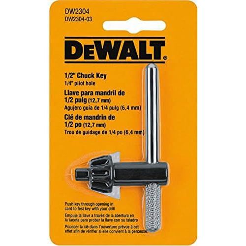  DeWalt DW2304 2 Pack 1/2-Inch Chuck Key with 1/4-Inch Pilot # DW2304-2PK