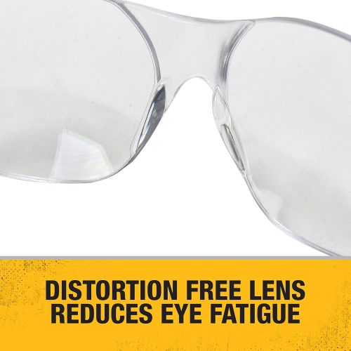  Dewalt DPG54-1D Protector Clear High Performance Lightweight Protective Safety Glasses with Wraparound Frame