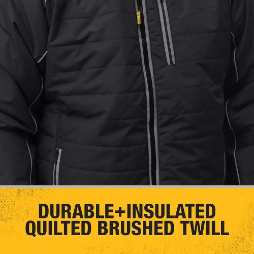  DEWALT DCHJ075D1-L Quilted Heated Work Jacket, Large, Black