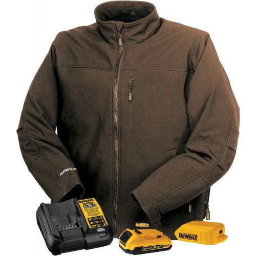  DEWALT DCHJ060A Heated Soft Shell Jacket Kit with 2.0Ah Battery and Charger