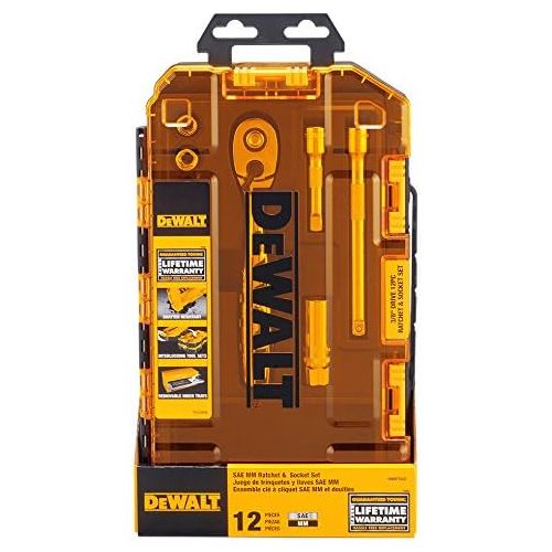  DEWALT DWMT75421 3/8 Socket Set and Ratchet