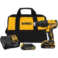 DEWALT DCD777C2 20-Volt MAX Lithium-Ion Cordless Brushless Compact Drill Driver with (2) Batteries 1.3Ah, Charger and Bag (Non-Retail Packaging)