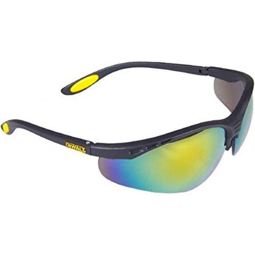  Dewalt DPG58-6C Reinforcer Fire Mirror High Performance Protective Safety Glasses with Rubber Temples